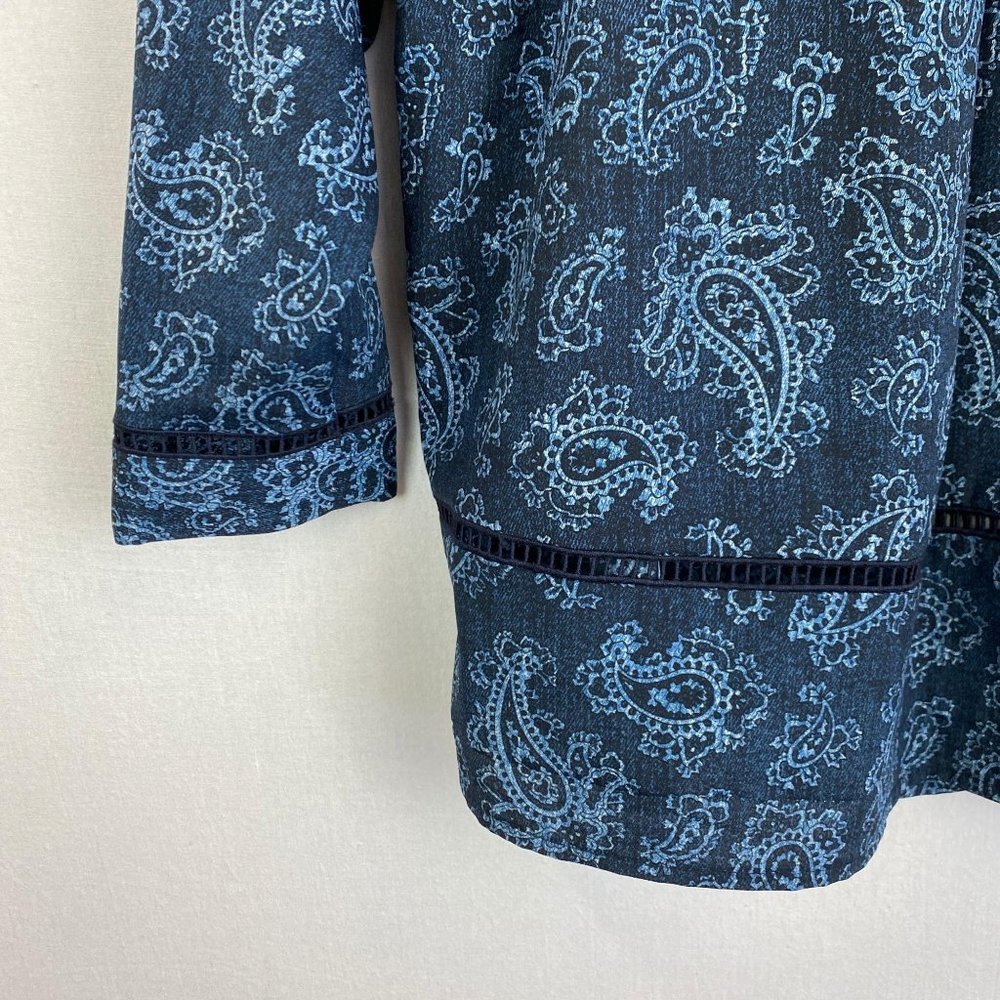 Michael Kors Pattern Blue Blouse - image 5